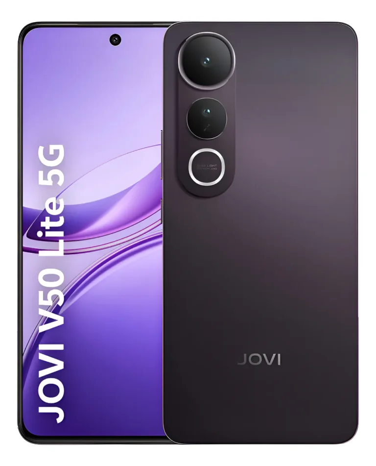 Jovi V50 Lite com tela AMOLED de 120 Hz e design moderno para jogos mobile
