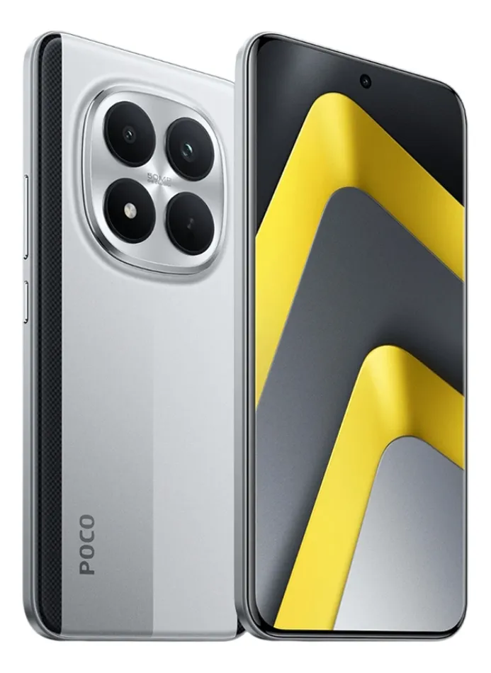 POCO M8 Pro em destaque mostrando design e tela AMOLED