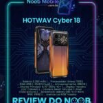Hotwav Cyber 18 é bom: Smartphone robusto com tela traseira e anel de luz RGB. O Hotwav Cyber 18 é bom para trabalho pesado e aventuras.