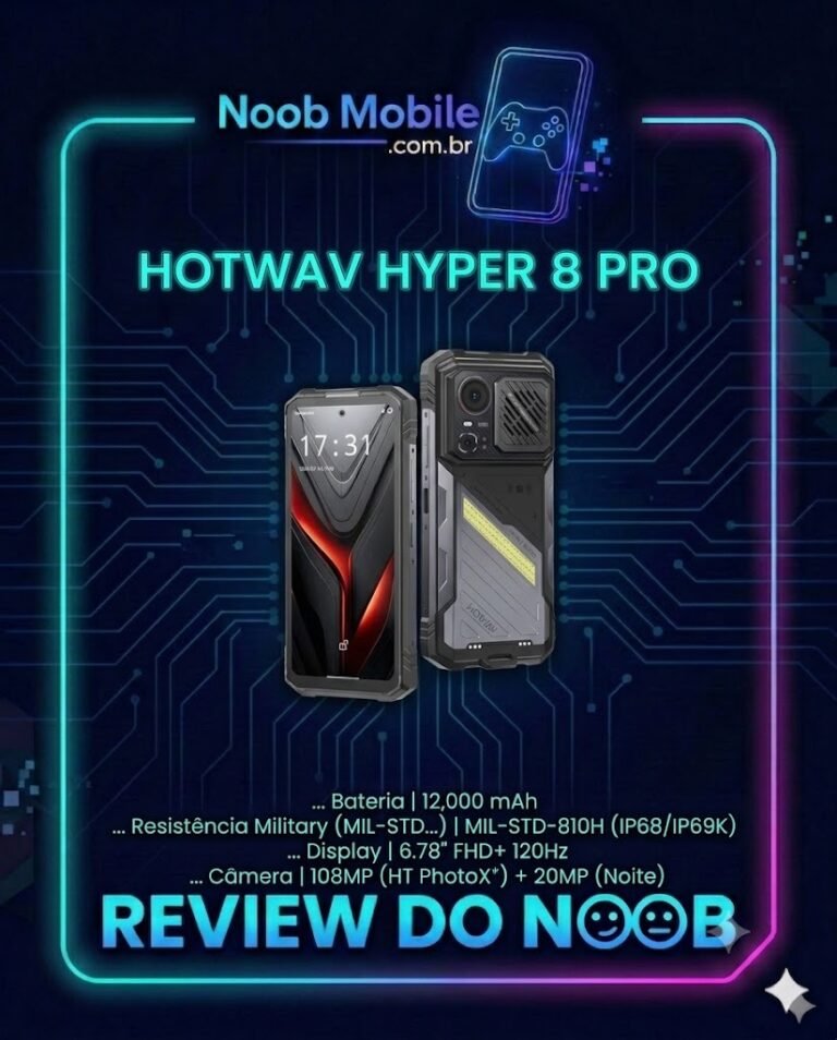 Hotwav Hyper 8 &eacute; Bom? review do noob mobile com moldura personalizada e especifica&ccedil;&otilde;es t&eacute;cnicas da ficha t&eacute;cnica.