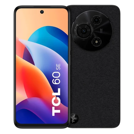Smartphone TCL 60 SE em destaque mostrando seu design e tela